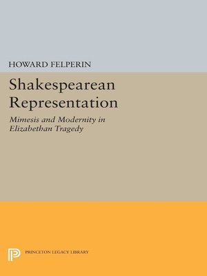 cover image of Shakespearean Representation